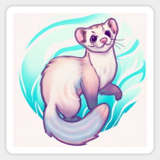 Cute Furret Drawing Sticker